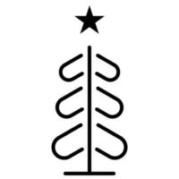 Weihnachten Baum Gekritzel Symbol skizzieren Linie Vektor. glücklich Neu Jahr Party Design. vektor