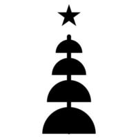 Weihnachten Baum Gekritzel Symbol skizzieren Linie Vektor. glücklich Neu Jahr Party Design. vektor