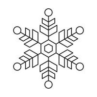 Winter Schneeflocke Symbol. Weihnachten Vektor Schnee Eis symmetrisch Design.