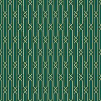 vintage art deco nahtloses muster. Strichzeichnungen geometrische Goldformen. moderne Ornamente-Vektor-Illustration. gatsby retro eleganter hintergrund für stoff, tapeten oder verpackung vektor