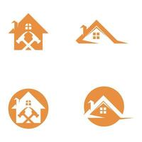 Logo und Symbole für Wohngebäude vektor