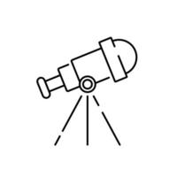 Linie Teleskop Symbol Illustration isoliert Vektor Zeichen Symbol.