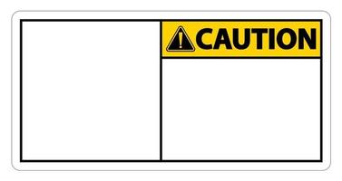 Symbol Warnschild Etikett auf weißem Hintergrund vektor