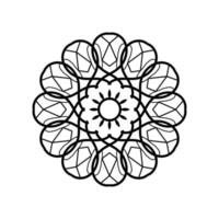Mandala und dekorativ Design zum Färbung Seite vektor
