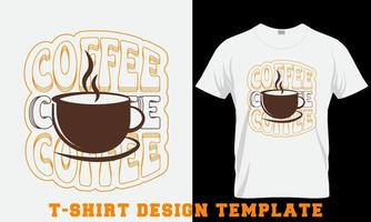 kaffe typografi t-shirt design proffs vektor