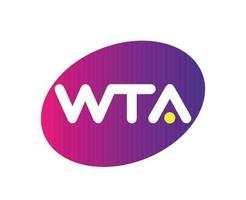 wta Logo Symbol Damen Tennis Verband Turnier öffnen das Meisterschaften Design Vektor abstrakt Illustration