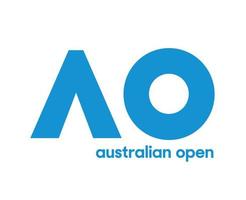 australisch öffnen Symbol Logo mit Name Blau Turnier Tennis das Meisterschaften Design Vektor abstrakt Illustration