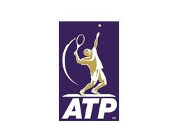 atp symbol logotyp turnering öppen män tennis förening design vektor abstrakt illustration