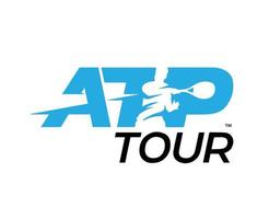 atp Tour Logo Symbol Turnier öffnen Männer Tennis Verband Design Vektor abstrakt Illustration