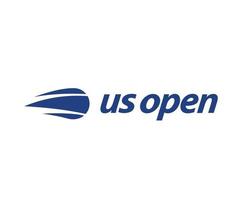 uns öffnen Symbol Logo mit Name Blau Turnier Tennis das Meisterschaften Design Vektor abstrakt Illustration