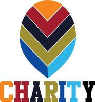 välgörenhet donation logotyp vektor fil