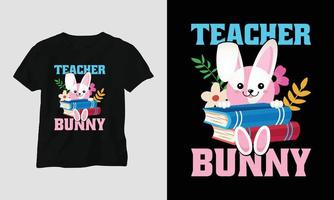 Lehrer Tag T-Shirt Design Konzept erstellt mit Typografie Zitate, Ausbildung, Apfel vektor