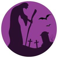 Friedhof Halloween Festival schön Illustration vektor
