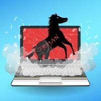Trojaner-Virus-Computer zerstört Laptop