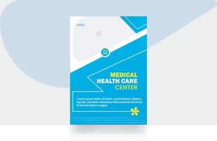 Geschäft korporativ Flyer Design medizinisch Gesundheitswesen Banner Startseite Vorlage vektor