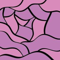 mönster av rosa vågig former vektor