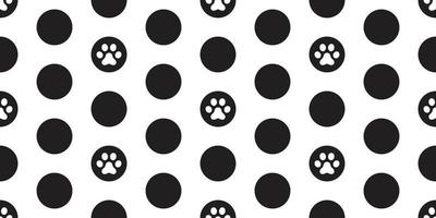 hund Tass sömlös mönster vektor katt Tass polka punkt tecknad serie tapet bricka bakgrund illustration