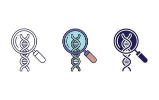 Suche DNA Vektor Symbol
