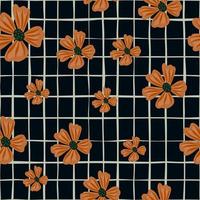 Kamille Blume nahtlos Muster im einfach Stil. abstrakt Blumen- endlos Hintergrund. vektor