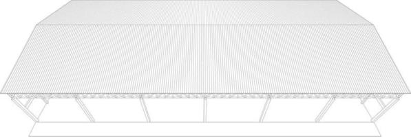 3d illustration av byggnad projekt vektor