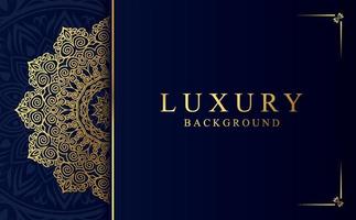 Luxus golden Zier Mandala Hintergrund. schön Arabeske Muster Mandala Design vektor