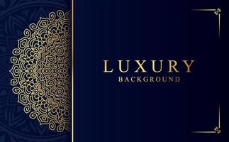 Luxus golden Zier Mandala Hintergrund. schön Arabeske Muster Mandala Design vektor