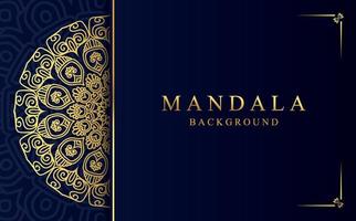 islamisch Mandala Hintergrund im Gold Farbe Vektor