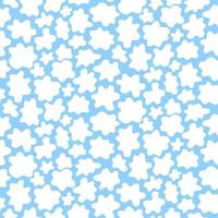 abstrakt Muster Weiß Flecken auf ein Blau Hintergrund. Vektor Illustration