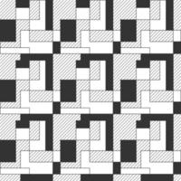 abstrakt geometrisch nahtlos Muster Hintergrund auf Puzzle Stil vektor