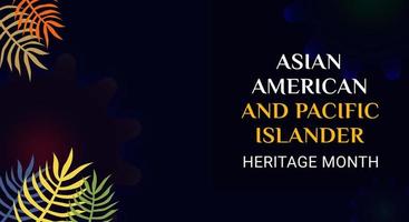 asiatisch amerikanisch und Pazifik Insulaner Erbe Monat. Vektor Banner zum Anzeigen, Sozial Medien, Karte, Poster, Hintergrund.
