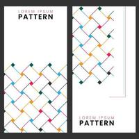 modern abstrakt geometrisk dekorerad rader mönster bakgrund vektor