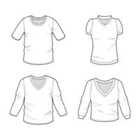 Weiß T-Shirt Attrappe, Lehrmodell, Simulation zum Männer und Frauen vektor