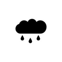 Wolke, Vorhersage, Regen Vektor Symbol Illustration