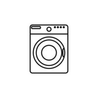 Waschen Maschine Vektor Symbol Illustration