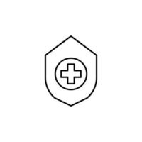 Schild medizinisch Vektor Symbol Illustration