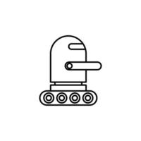 Roboter Vektor Symbol Illustration