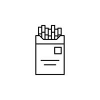 Zigaretten, gut Willen, Tabak, Box Vektor Symbol Illustration