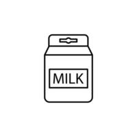 Milch Flasche, Milch Container Vektor Symbol Illustration