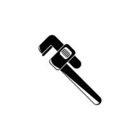 Rohr Schlüssel Vektor Symbol Illustration