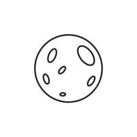 voll Mond Vektor Symbol Illustration