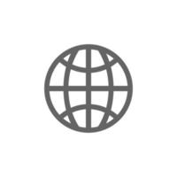 Geo, Globus, Netz Vektor Symbol Illustration