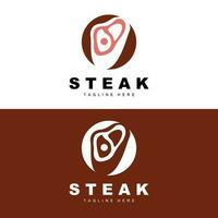 Rindfleisch Logo, Fleisch Steak Vektor, Grill Küche Design, Steak Restaurant Marke Vorlage Symbol vektor