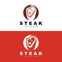 Rindfleisch Logo, Fleisch Steak Vektor, Grill Küche Design, Steak Restaurant Marke Vorlage Symbol vektor