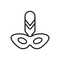 karneval mask ikon vektor. anonym illustration tecken. logotyp isolerat på vit bakgrund. vektor