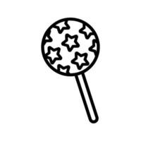 Süßigkeiten Symbol Vektor. Süßigkeiten Illustration unterzeichnen. Geburtstag Symbol. Urlaub Logo. vektor