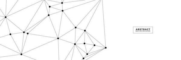 abstrakt Weiß geometrisch Hintergrund mit Dreieck gestalten Muster und molekular vektor