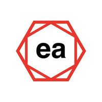 ea företag namn första brev ikon. ea monogram. vektor