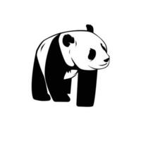 Riese Panda Vektor Illustration isoliert auf Weiß Hintergrund