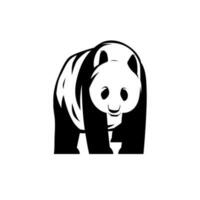 Riese Panda Vektor Illustration isoliert auf Weiß Hintergrund