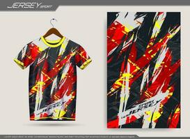 Jersey Sport T-Shirt Design. geeignet zum Jersey, Hintergrund, Poster, usw. vektor